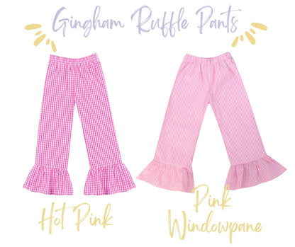 Gingham Ruffle Pants