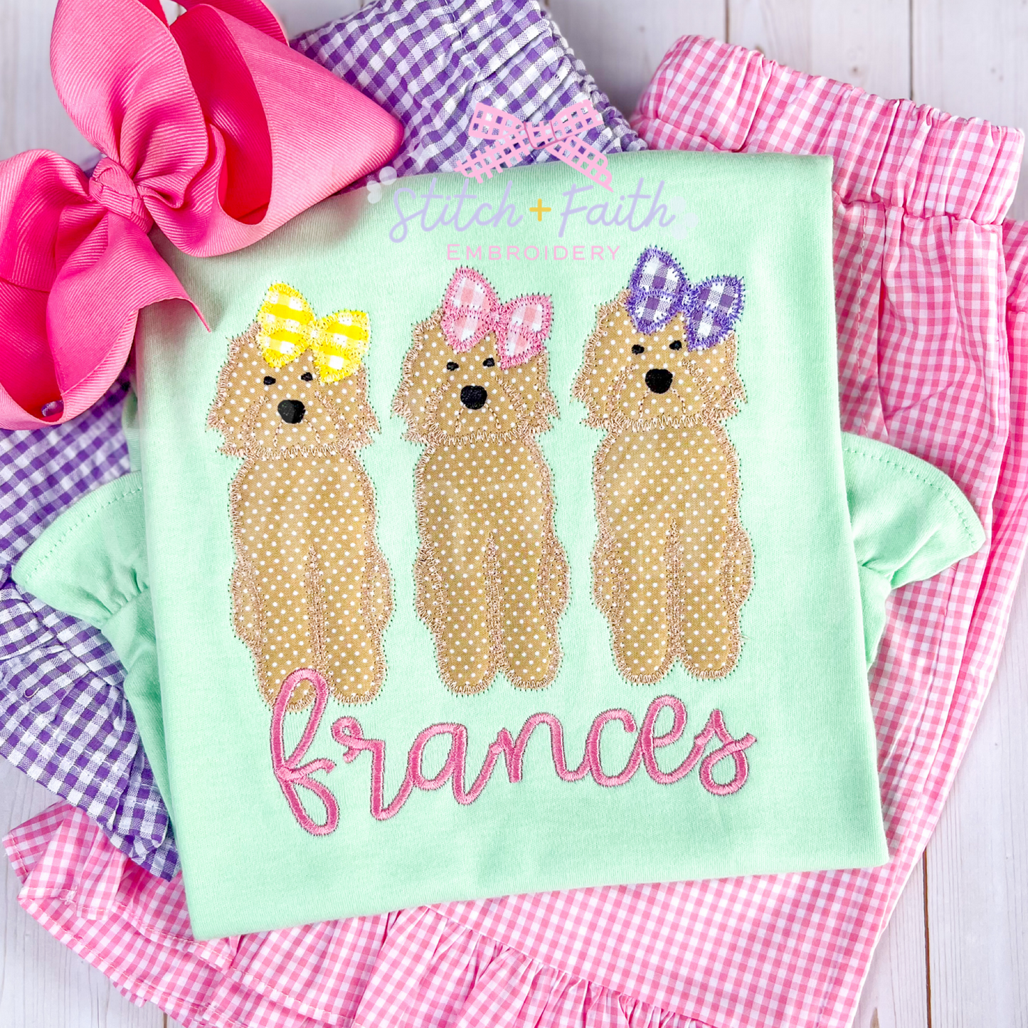 Trio of Doodles Personalized Shirt