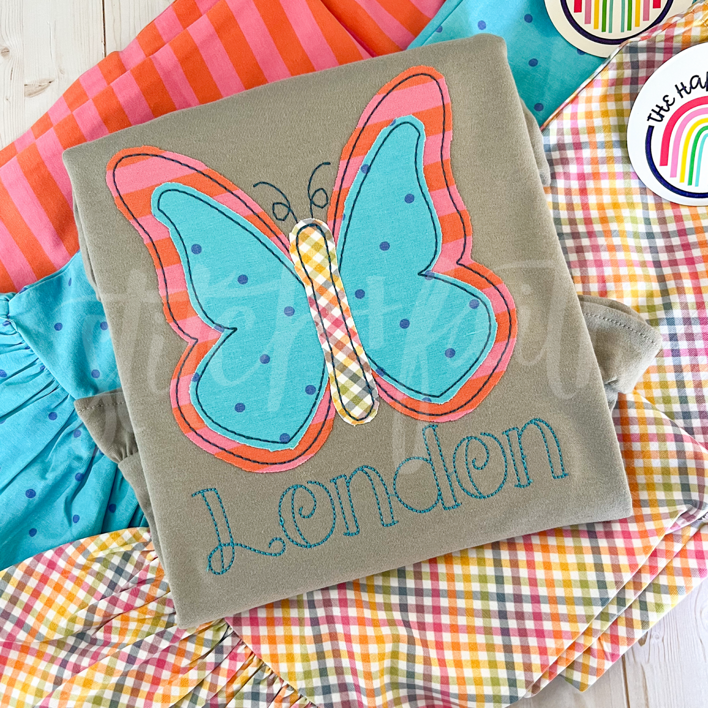 Happy Butterfly Grey Personalized Shirt